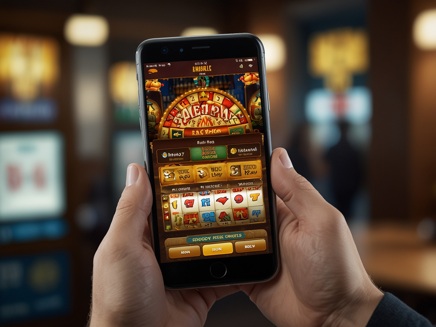 Mega Jackpot Pro mobile app in use